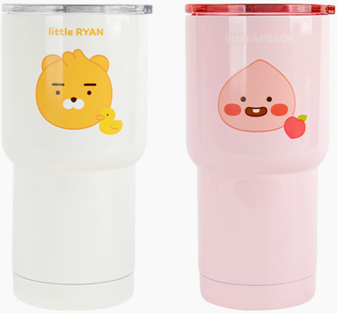 카카오리틀프렌즈 스텐텀블러 어피치 600ml