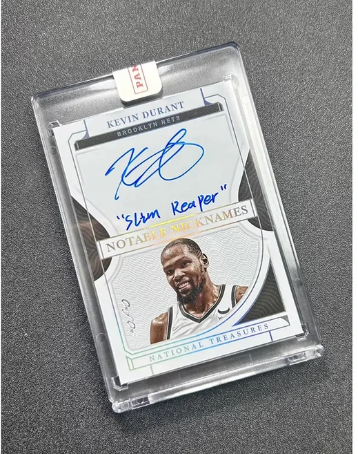 Panini Diy Nba 국립 보물 Curry O'neal Doncic Durant Garnett Jokic 농구 스타 서명 트레이딩 카드 수집, 09 KEVIN DURANT