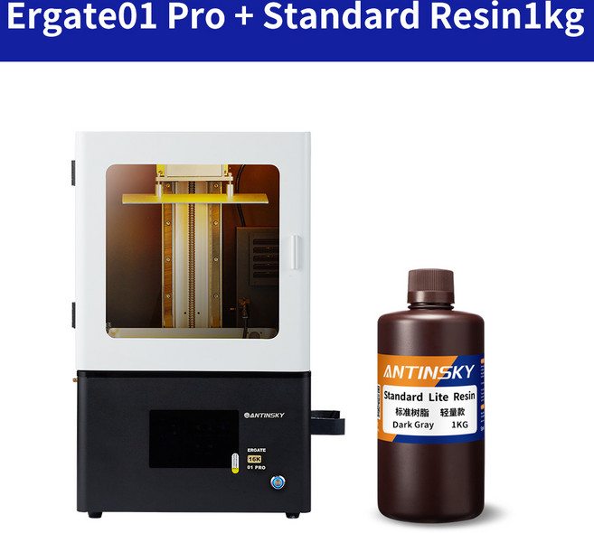 안티스키 에르게이트-01 Pro16K LCD 3D 레진 프린터 출력 크기 211x118x240mm 정전 재개 인쇄 지원, 02 Ergate-1L Resin