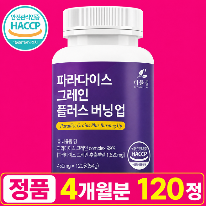 버들랩 파라다이스 그레인 플러스 버닝업, 1개, 120정