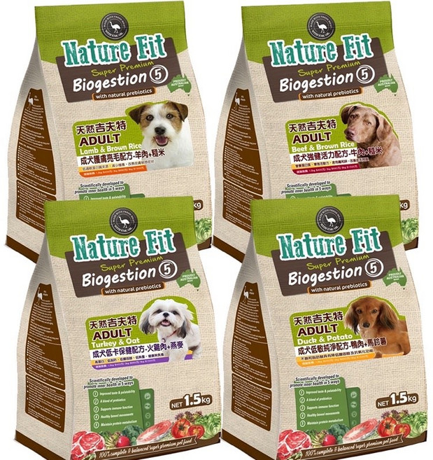 Nature Fit 吉夫特 狗飼料, 1個, 護膚羊肉+糙米,3kg(超取最多兩包)