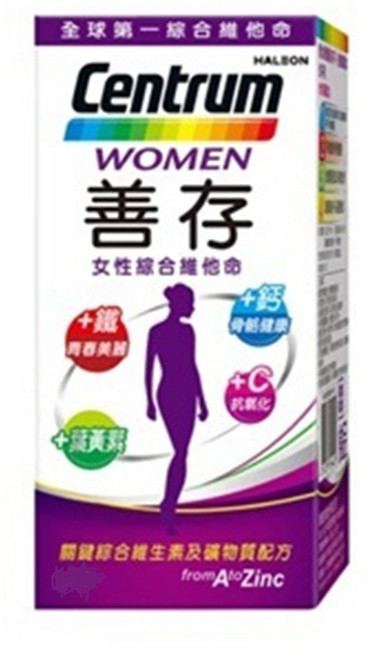 Centrum 善存 女性綜合維他命, 1個, 120顆
