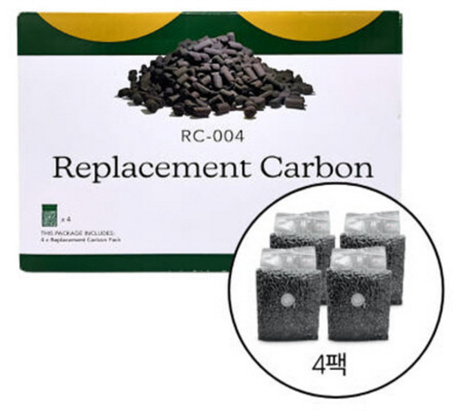 푸드사이클러 음식물 처리기 전용 카본 활성탄 필터 4개 악취 제거 탈취필터, RC-004