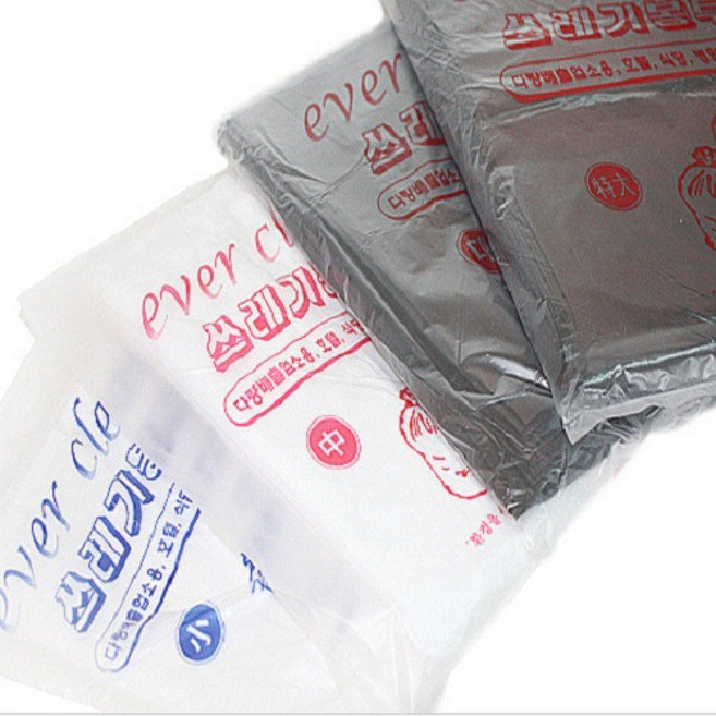 배접봉투 흰색 1호(30-40리터)100매 쓰레기봉투/재활용봉지 분리수거봉투, 1개, 30L
