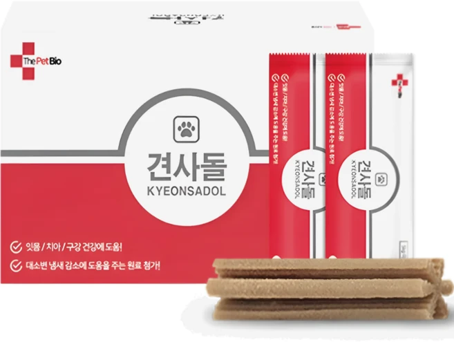 견사돌 프리미엄 복합 강아지 간식 영양제 덴탈 껌 치석제거 소형견용, 닭고기맛, 12g, 28개 - 쿠팡