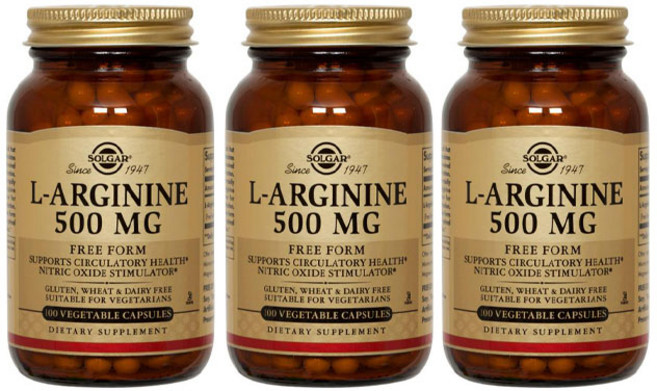 솔가 L-아르기닌 500mg 베지터블 캡슐, 100정, 3개
