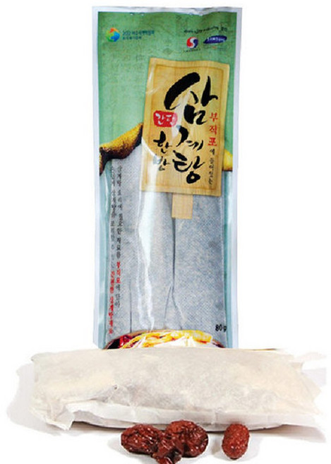 간편 삼계탕재료 인삼 수삼 삼계탕 한방삼계탕, 1개