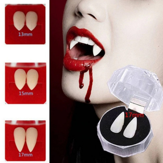 좀비이빨 할로윈 코스프레 틀니 뱀파이어 송곳니 파티, 1.3cm BL07646, 1개