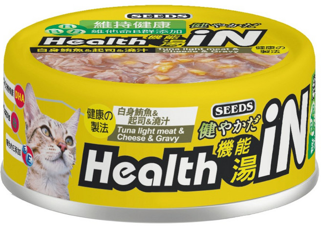 IN機能貓湯罐, 80g, 24個, 鮪魚+起司+澆汁