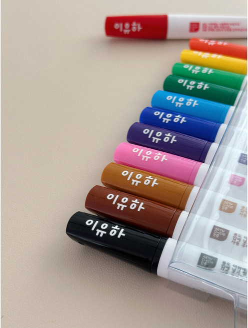 MS 붙이는 신개념 이름만 올록볼록 네임스티커 방수 어린이집 이름표 스티커 이름스티커, 05.리본토끼