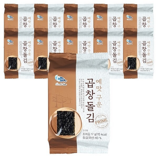 예맛식품 예맛 구운 곱창돌김, 10개, 17g