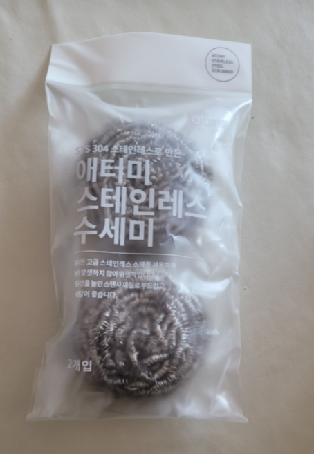 애터미e 스테인리스 수세미, 1개, 1개입