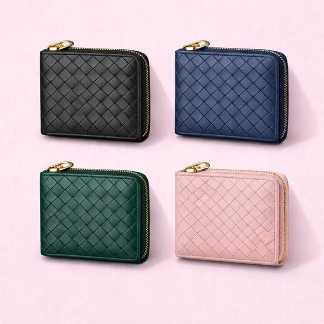 휴마이 대용량 아코디언 카드지갑 11포켓 미니 지퍼지갑