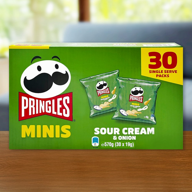 프링글스 미니 사워크림 & 어니언, 19g, 30개
