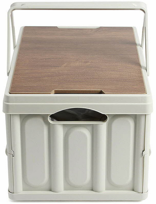 호야댁디자인 캠핑 폴딩박스 30L 방수백 아이보리 캠핑폴딩박스테이블