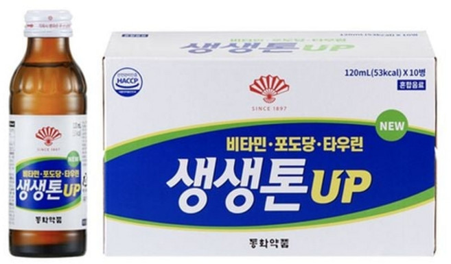 활력 생생톤 UP 에너지 음료 120ml 50개, 50개입