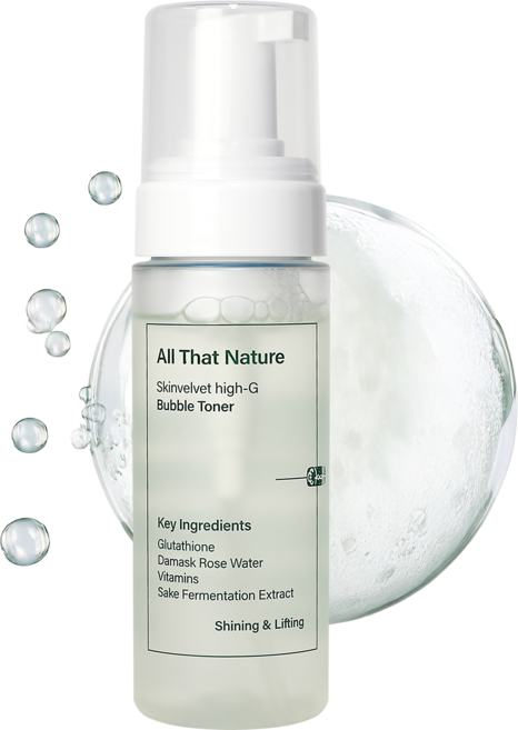 올댓네이쳐 스킨 버블 마스크 팩 토너 8대 임상시험 완료, 1개, 150ml