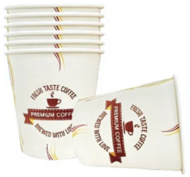 일회용 6.5oz 단단한 두꺼운 종이컵, 1개, 100개