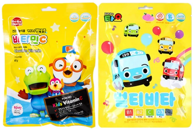 뽀로로 비타세븐 + 타요 멀티비타, 1세트, 90정 - 쿠팡