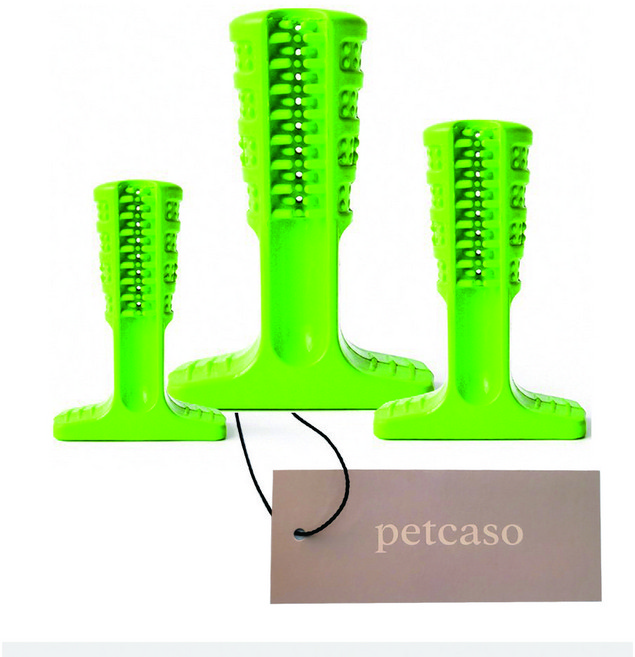 펫카소 강아지 치발기 이갈이 치석제거 장난감 3개, 1세트, 그린 - 쿠팡