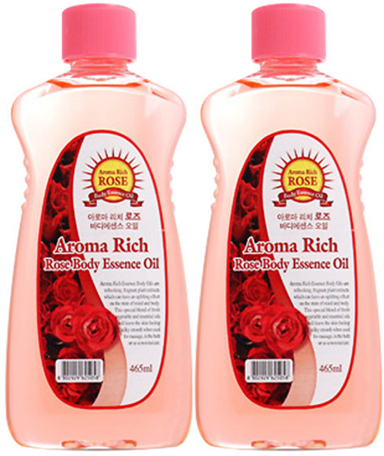 아로마리치 로즈 바디에센스 오일 로즈, 465ml, 2개