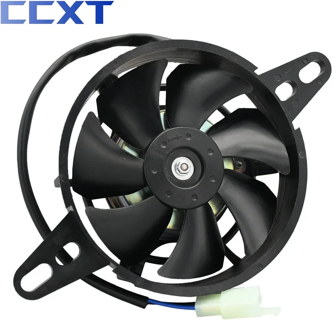 오토바이 12V 열 냉각 팬 먼지 핏 자전거 ATV 오일 쿨러 워터 라디에이터 혼다 Ymaha 스즈키 KTM 가와사키, 01 Cooling Fan