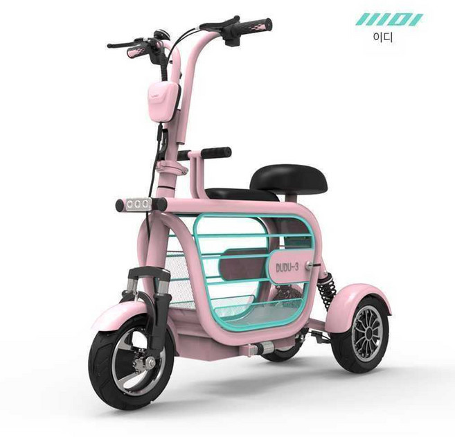 세발 전동자전거 접이식 삼륜 배달 출퇴근용 여성용, 15A/배터리수명65-70km/화이트/48v, 1개