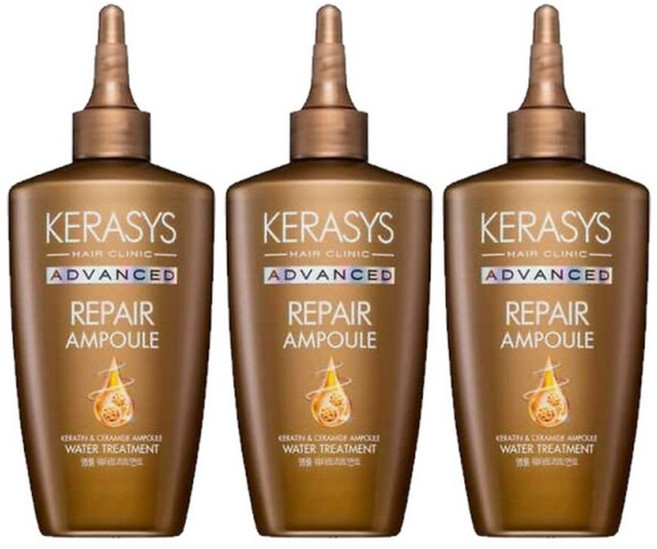 케라시스 어드밴스드 리페어 앰플 워터 트리트먼트 220ml 3개