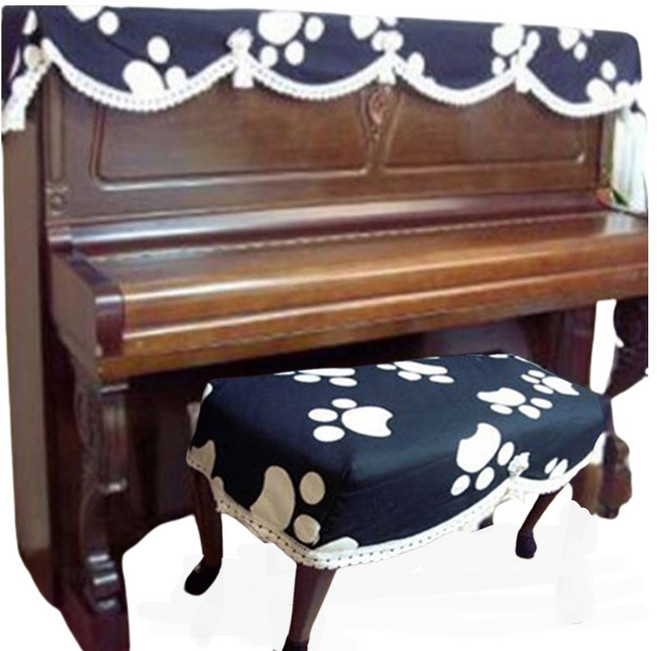 러너형/아네모네 피아노커버+의자커버 피아노커버세트 맞춤제작 사이즈만 맞아도 한인물 합니다, 아네모네블랙곰발-A, 1개