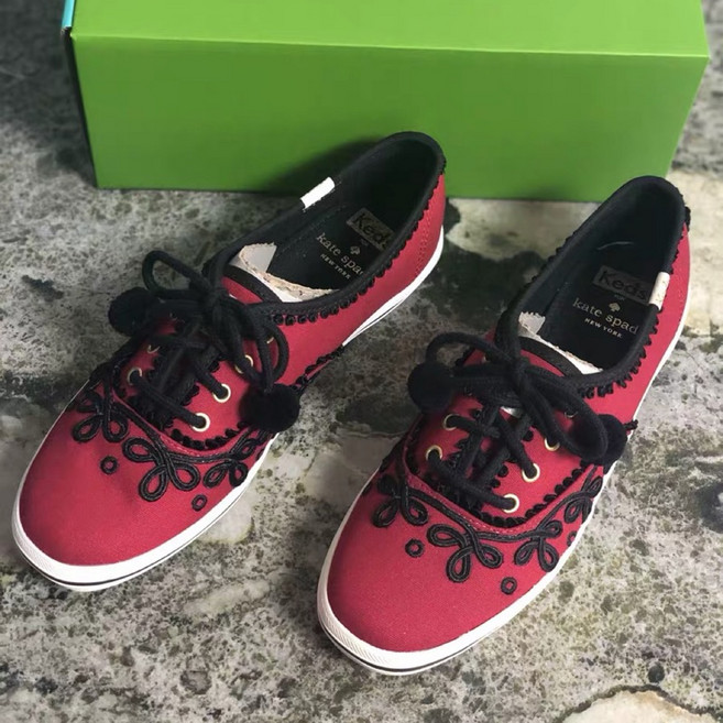 Keds 繡花休閒帆布鞋