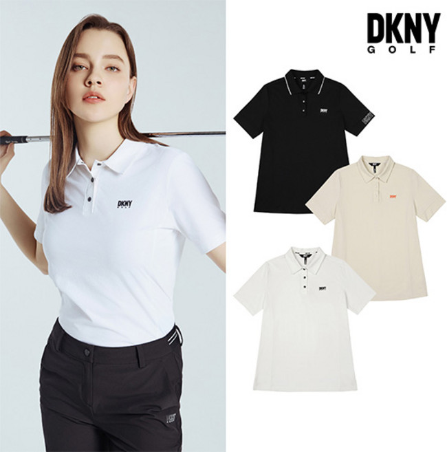 [초특가] (최초가 35000원) DKNY GOLF 소로나 카라 반팔티셔츠 여성 3컬러 택1