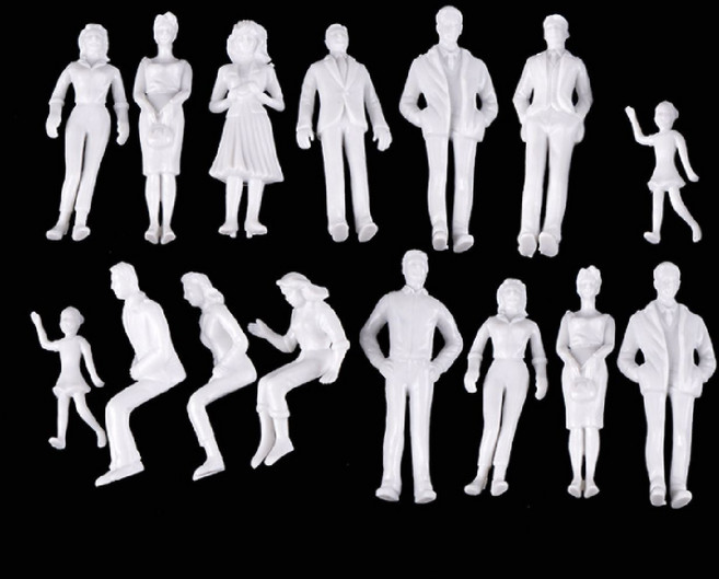 백색사람모형 인체모형 미술재료 1 30 15개