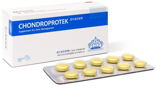 콘드로프로텍 60정, 뼈/관절강화, 2개