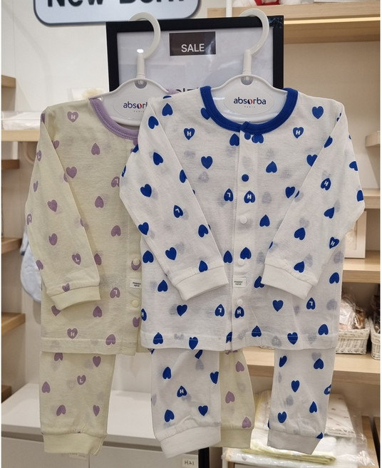 앙팡스 해피랜드 압소바 스위니하트내의 H1110305 뉴코아평택점앙팡스 귀여운아기옷 아기옷추천 아기선물 출산선물 신생아선물 육아맘