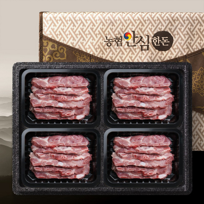 [농협안심한돈] 돼지갈비 LA갈비용 선물세트 2kg (LA갈비세트), 1세트