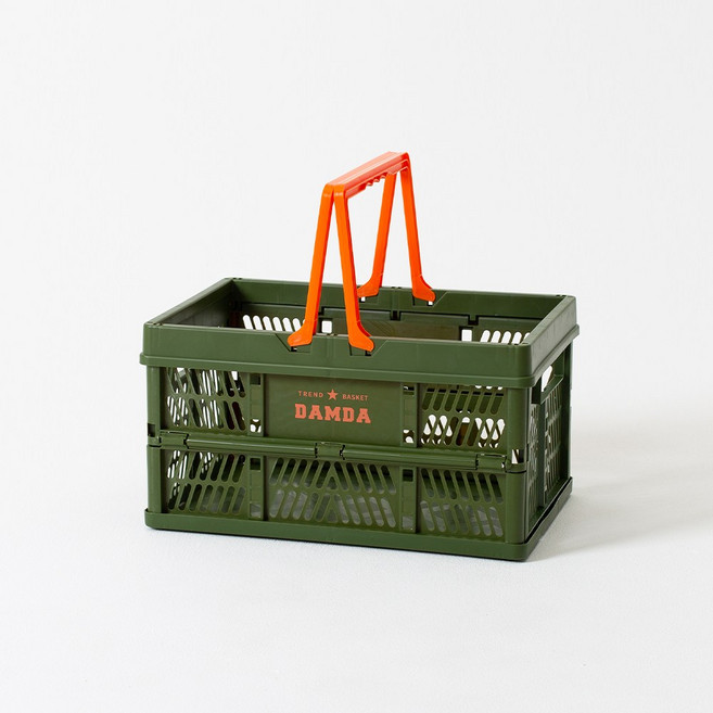 이소품 담다 접이식 바스켓, 카키, 1개