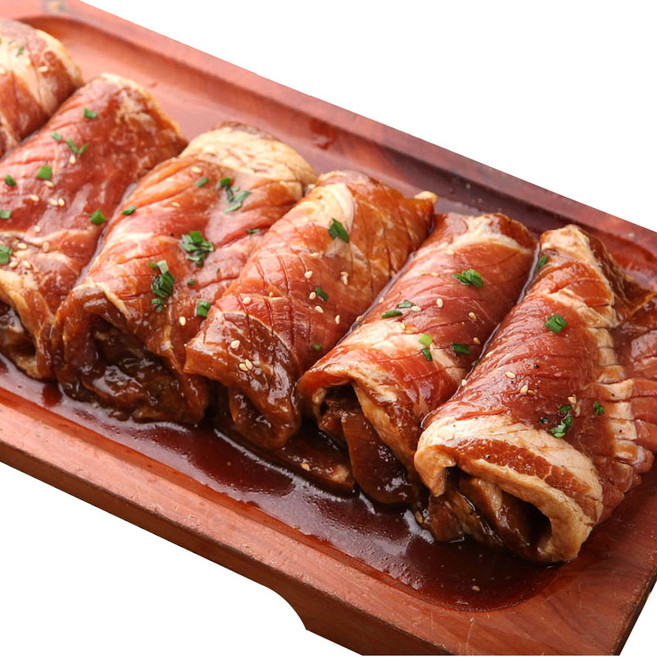 할매정육점 [3만원이상 떡갈비증정] 제주 냉장흑돼지 수제칼집 양념구이 3000g 대용량 500g X 6팩, 6개