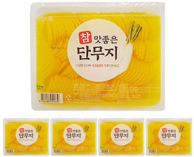 하진 참맛좋은 반달단무지 2.5kg, 4개