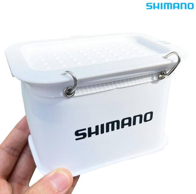 시마노 BK-1B2V 크릴 새우 지렁이 미끼통, 화이트