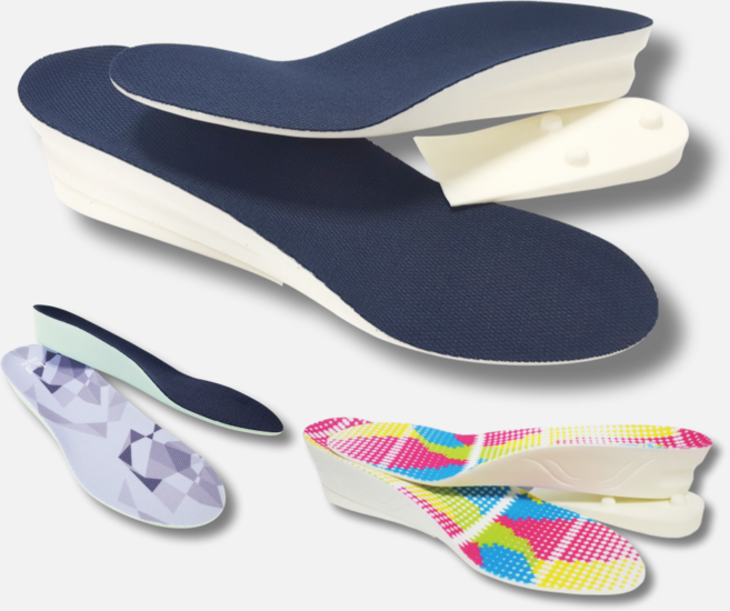 [비발인솔 본사직영] 발이 편한 2단 쿠션 5cm 키높이깔창