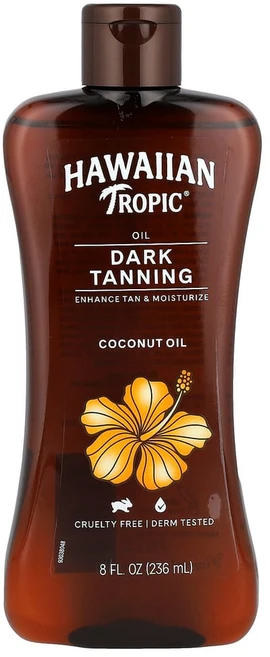 하와이안트로픽 다크 태닝 코코넛 오일 오리지널 236ml(8fl oz), 1개, 236ml, HWT08743 - 쿠팡