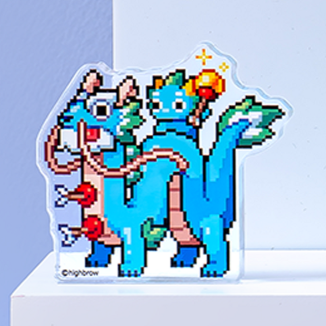 드래곤빌리지 랜덤 아크릴 피규어 / 랜덤 발송 / 2p 1세트 / 12p 풀세트 박스, 세트(2개입)