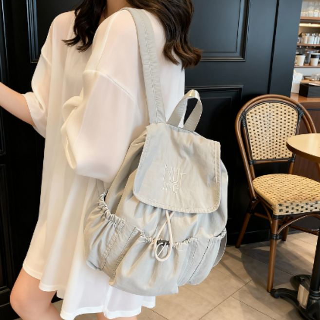 멀론 가벼운 스트링 기저귀 가방 나일론 백팩