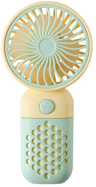 쿨린이네 마카롱 미니 손선풍기, 그린 옐로우