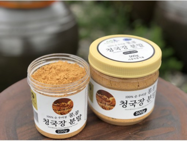100% 국산콩 / 콩&콩 청국장 분말 500g / 전통 장류 명장, 1개