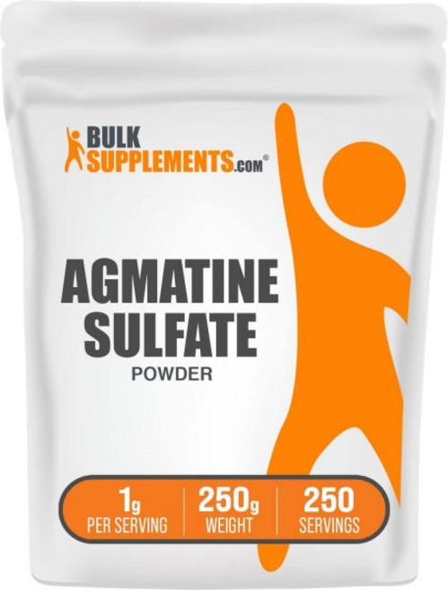 아르기닌 지방 BulkSupplements.com 아그마틴 황산염 분말 산화질소 무향 글루텐 프리 1회 제공량당 1g 250g (8.8온스) (1팩), 8.81 Ounce (Pack of 1), 1개