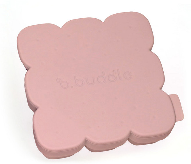 버들 실리콘 이유식 트레이 이유식큐브 이유식 보관 용기 9구, 로즈탄, 1개