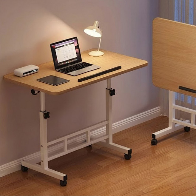 헤임아로 높이 조절 소파 침대협탁 노트북 이동식 다용도 테이블 600, 우드