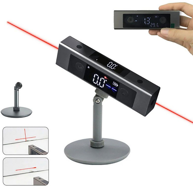레이저 디지털 수평계 레벨기 측정기 각도 수평기 자석