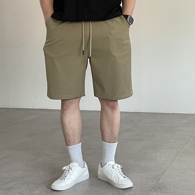 브라우터 남성 여름 아이스 스판 반바지